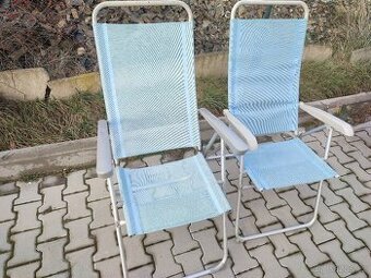 Kempingové židle - poničené