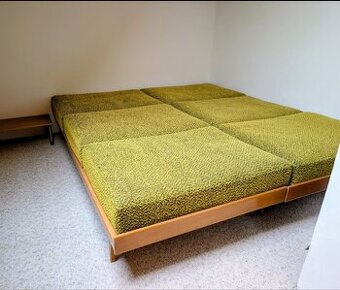 Retro postel Daybed, styl Brusel 60.léta