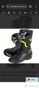Boty na motorku Alpinestars SMX-6 V2 black/yellow fluo