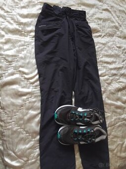 Sportovní kalhoty šusťáky zateplené 160cm