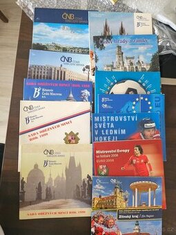 Nabízím prázdné sady oběžných mincí obaly