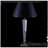 Stolní lampa Kufstein černý klobouk Preciosa