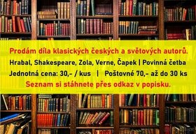 Klasická literatura a povinná četba - Česko i svět