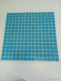 Mozaika, skleněná, Stream modrá, rozměr 20x20mm