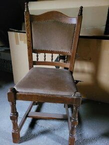 4 kusy rustikálních židlí