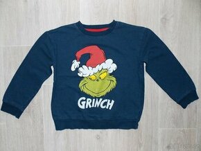 Vánoční mikina Grinch zn. Sinsay, vel. 8-9 let - 1