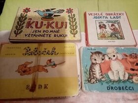 Retro dětské knížky a omalovánky