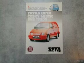Tatra Beta - leták - doprava v ceně