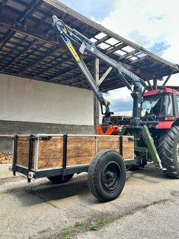 Vlečka s hydraulickou rukou FARMA