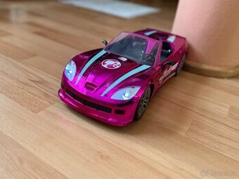 Mattel Barbie auto růžový kabriolet s dálkovým ovládáním