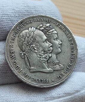 2 Zlatník 1879 Stříbrná svatba Františka Josefa I a Alžběty