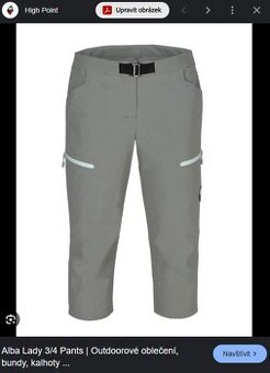 Dámské sportovní kalhoty High Point Alba Lady 3/4 Pant, XS