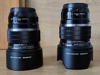 Olympus objektivy řady Pro 17 mm a 45 mm