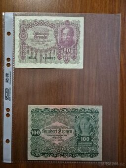 Dvě staré Rakouské bankovky
