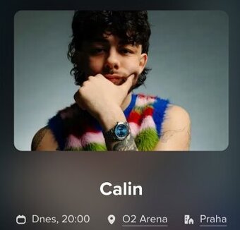 CALIN 2.12.2025  - prodám 2 lístky vedle sebe.