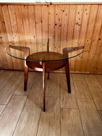 Originál konferenční stolek s dvěma křesly z 60.let