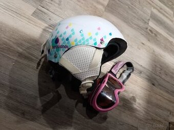 Dětská lyžařská helma Rossignol vel. XS 52-54 cm i s brylema