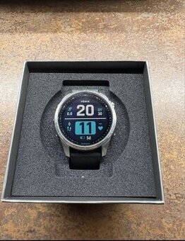 GPS hodinky Garmin fenix 7S PRO Glass - Silver/Graphite Sili