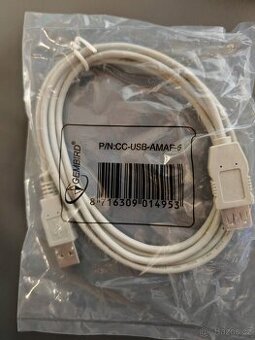 USB prodlužovací kabel Gembird 1,8 m USB-A nový, více kusů - 1