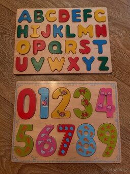 Dřevěné vkládací puzzle Bino