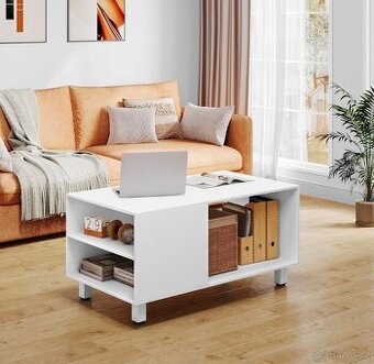 Bílý konferenční stolek