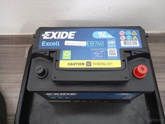Autobaterie Exide Excell 12V 74Ah 680A EB740