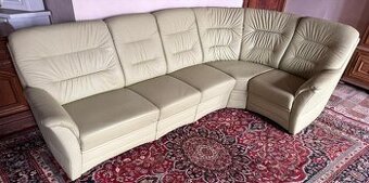 Kožená rohová sedací souprava,6359