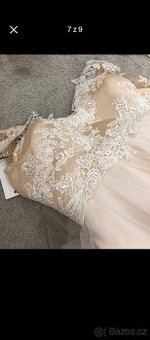 Luxusní plesové / svatební šaty 36/38