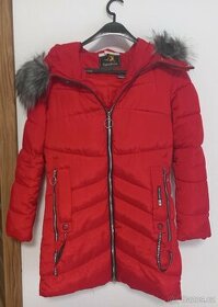 sportovní zimní bunda s odepínací kožešinkou vel. SM