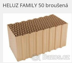 Cihly Heluz family 50 a překlady Heluz 100 cm