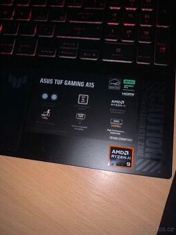 Herní Notebook - Asus TUF Gaming A15 FA507 – RTX 4070, Ryzen