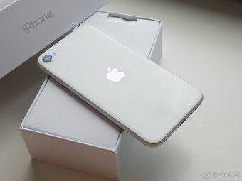 APPLE iPhone SE (2020) 64GB White - ZÁRUKA - 100% BATERIE