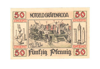 Nouzová bankovna 50 Pfennig - Gräfenroda, 1921