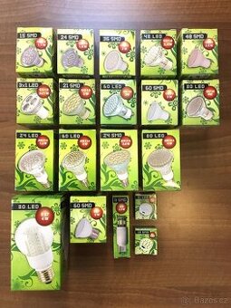 Predam nove led ziarovky patice GU 10, E 27, E 14, G 9, G 4: - 1