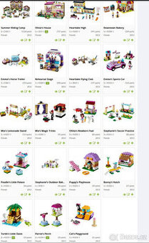 LEGO Friends - obří sada 22 setů s návody, přes 4000 dílků