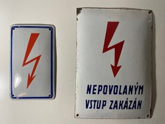 Staré smaltované cedule