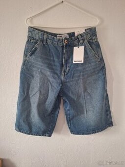 Džínové kraťasy Bershka Wide Skate (EU40/XS)