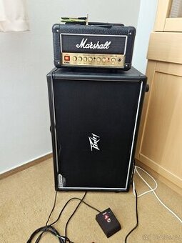 Marshall DSL1-HR + Peavey 212-6 Greenback
