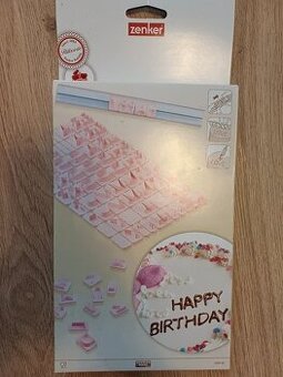 Razítka písmena/číslice na ozdobu dortu Zenker