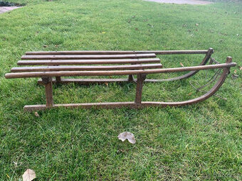 Staré, velké retro saně, sáňky