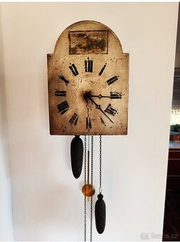 Starožitné selské hodiny Schwarzwald , cca 1870