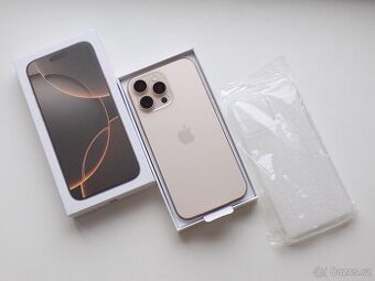 Apple iPhone 16 Pro 128GB Pouštní titan - ZÁRUKA - NEPOUŽITÝ