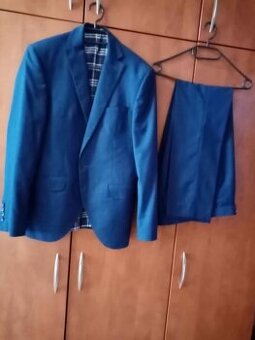 Pánský - chlapecký oblek modrý