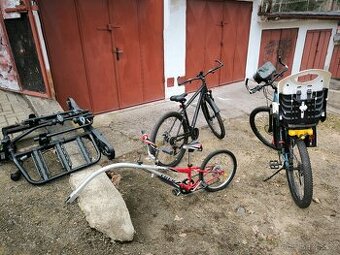 Kompletní prémiový cyklo set: 2x Stark 29", vozík Trek, nos