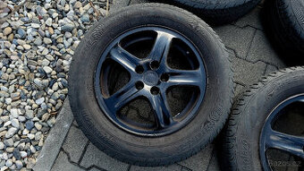 Černá orig. 80% letní ALU kola 15" 5x100 Octavia 1, Golf 4