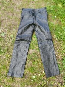 Kožené kalhoty šňůráky vel 32 - 1