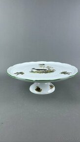 Myslivecký podnos na dort, myslivecký porcelán - 1
