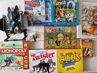Deskové hry puzzle Monopoly Frozen Super Farmář Nocto robot