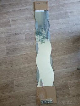 Nové zrcadlo na zeď 2 kusy,vlnky 160cm x 20cm