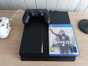 Prodám použitý,plně funkčníPlayStation 4 (500GB) + fifa23